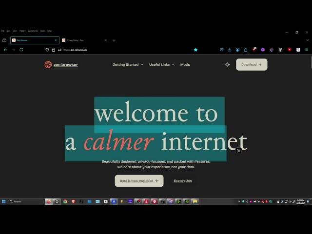 Video thumbnail for The Zen Browser a new privacy focused Experience