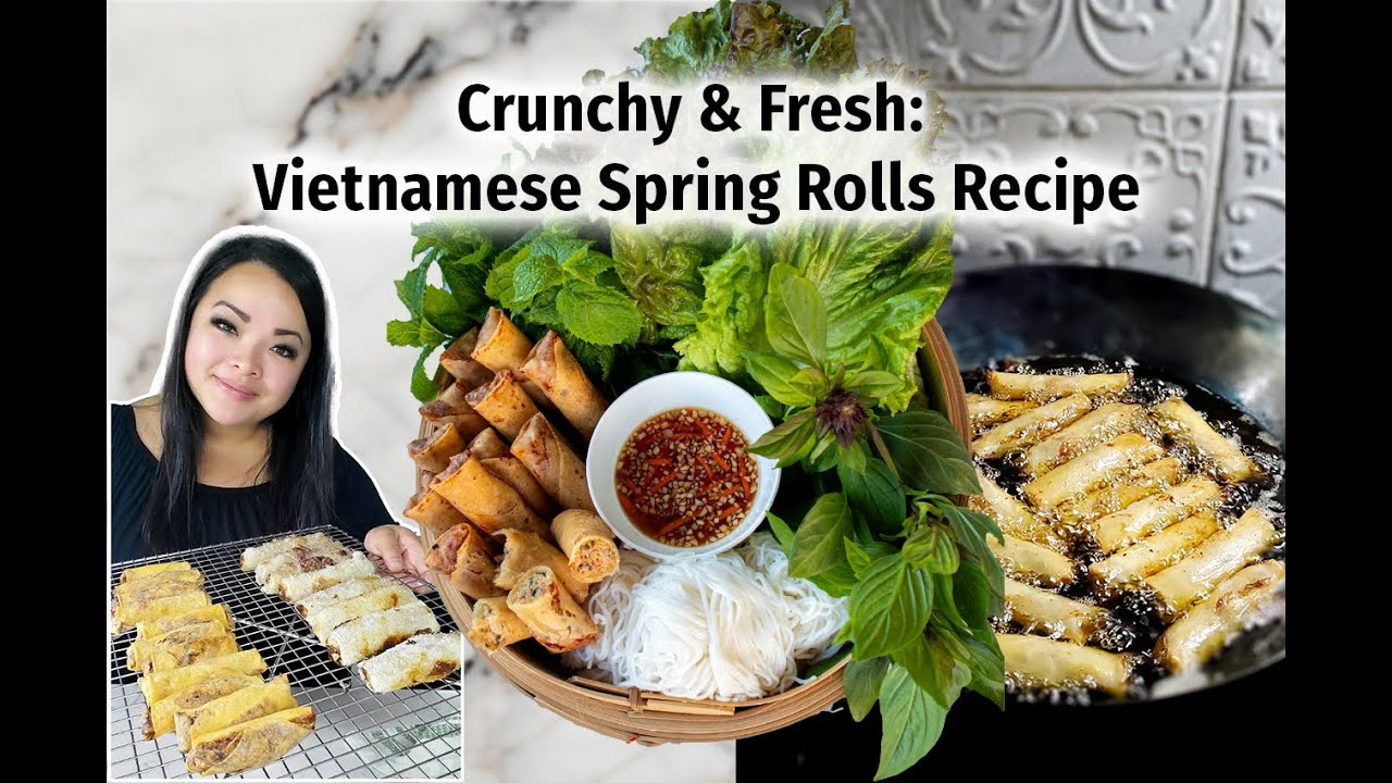 Video thumbnail for How to Make Authentic Vietnamese Crispy Fried Spring Rolls - 2 Ways!