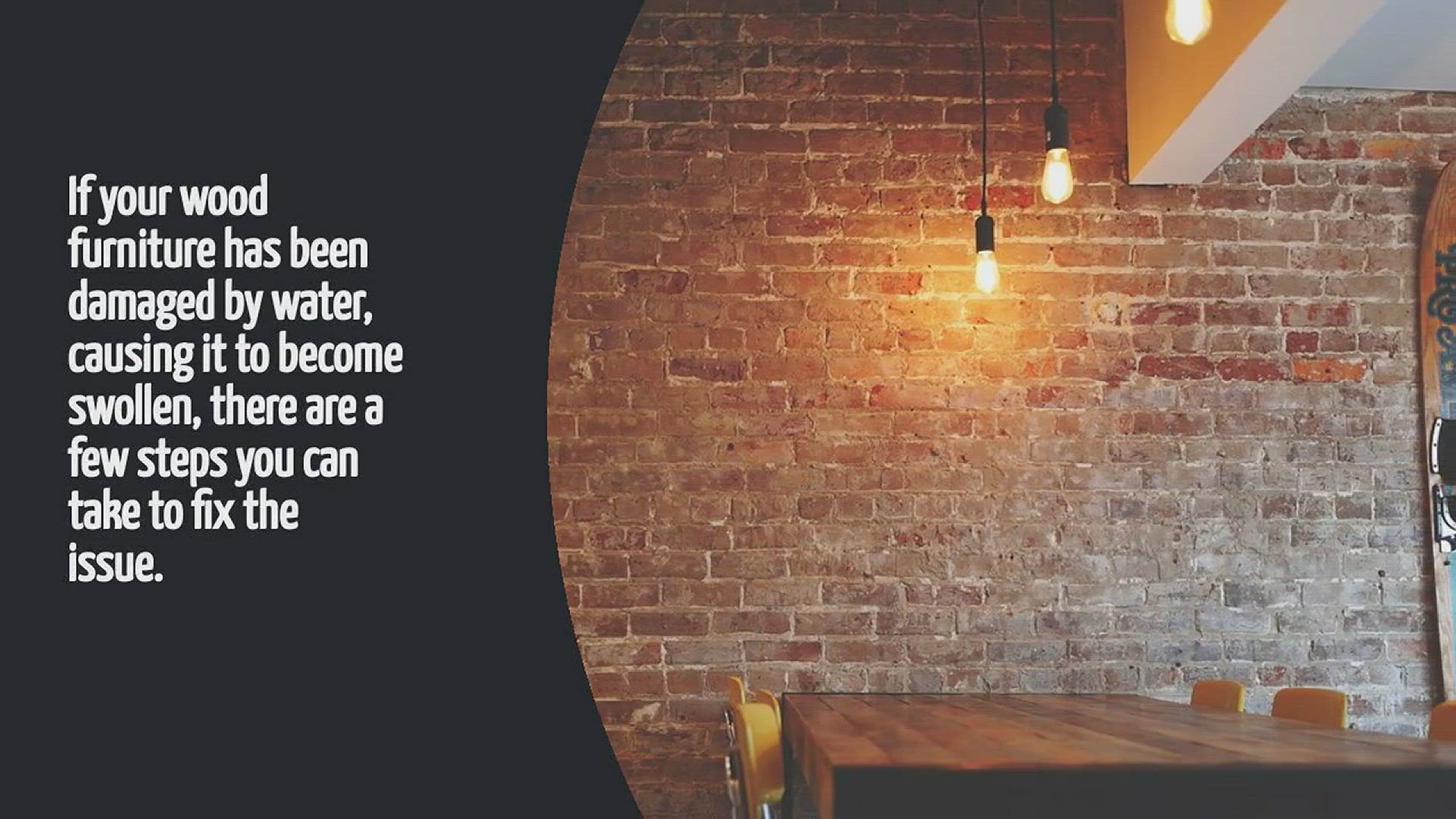 Video thumbnail for How To Fix Water Damaged Swollen Wood Furniture