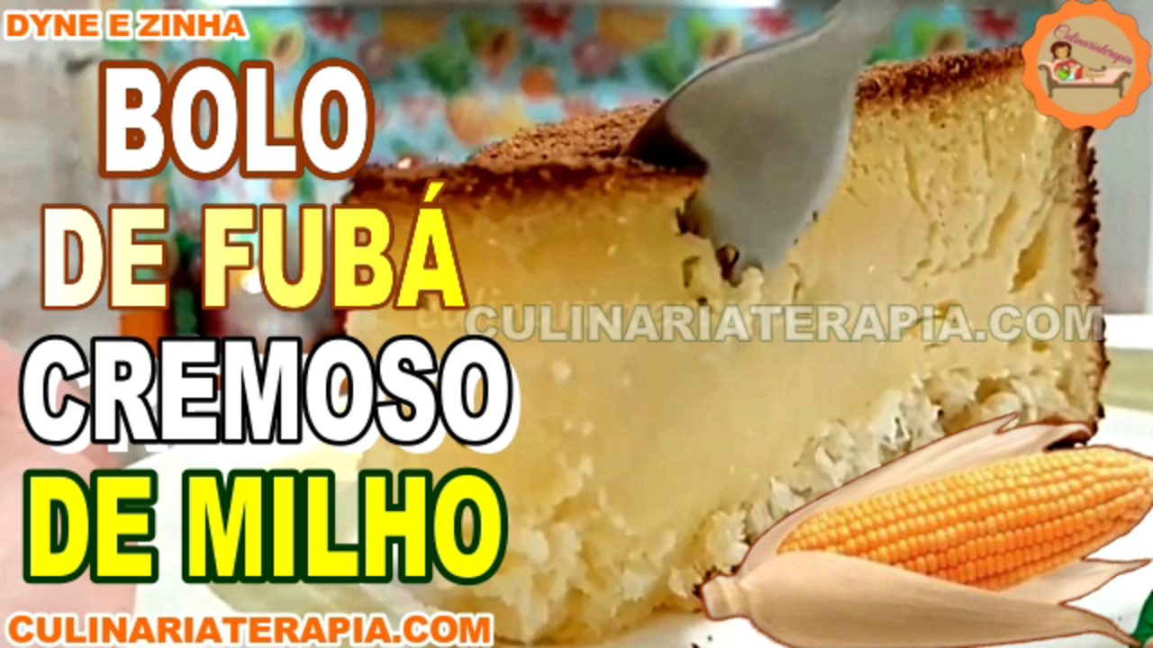 Video thumbnail for Bolo de Fubá Cremoso de Milho – Bolo Fácil de Fazer no Liquidificador