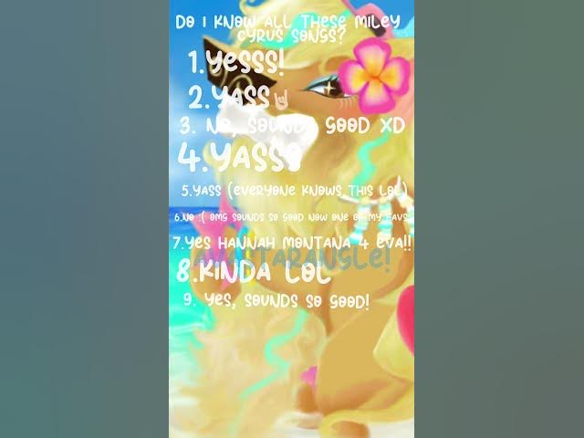 Video thumbnail for do i know all these miley cyrus songs #mileycyrusedit #miley #mileycyrus