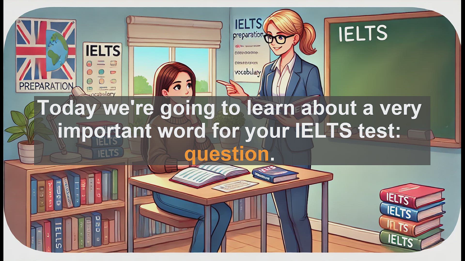 'Video thumbnail for 2500 Must Know IELTS 5.5 Vocabulary - Understanding 'Question' for IELTS: Key Word Explained'