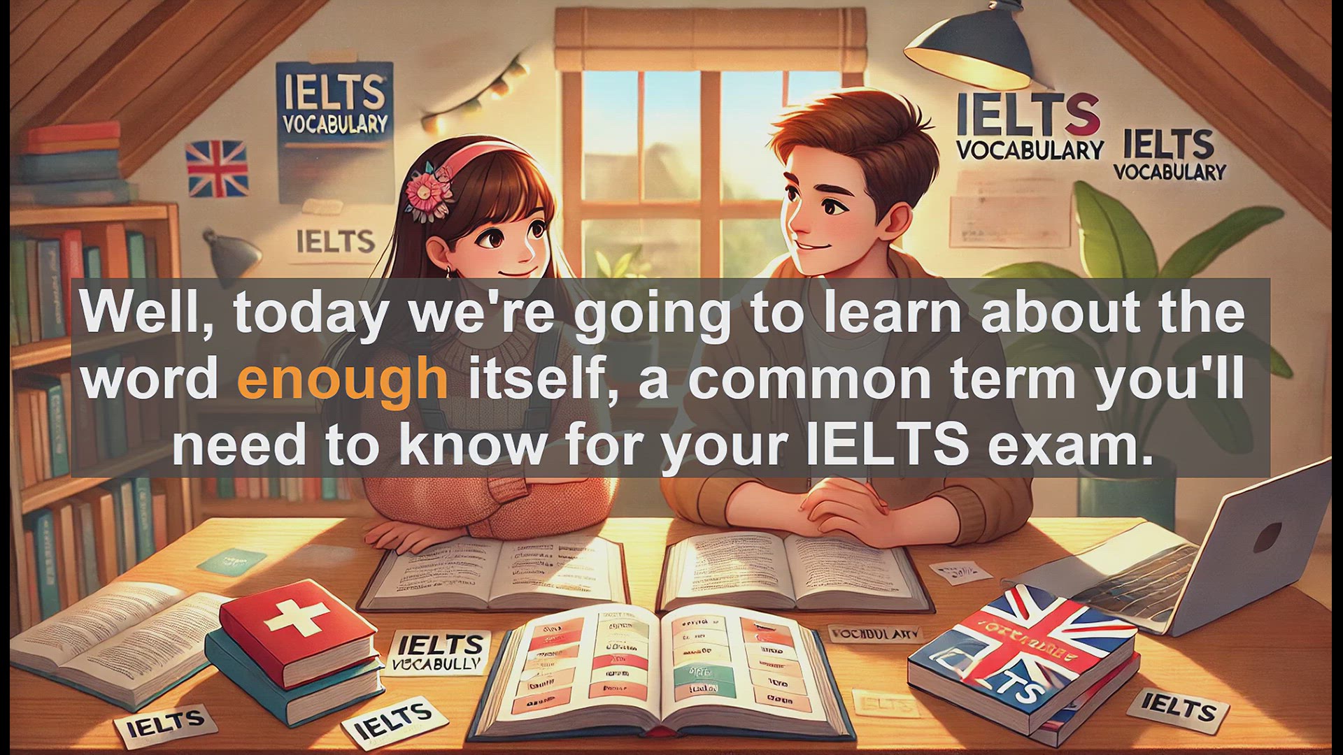 'Video thumbnail for 2500 Must Know IELTS 5.5 Vocabulary - Understanding 'Enough': Essential IELTS Vocabulary'