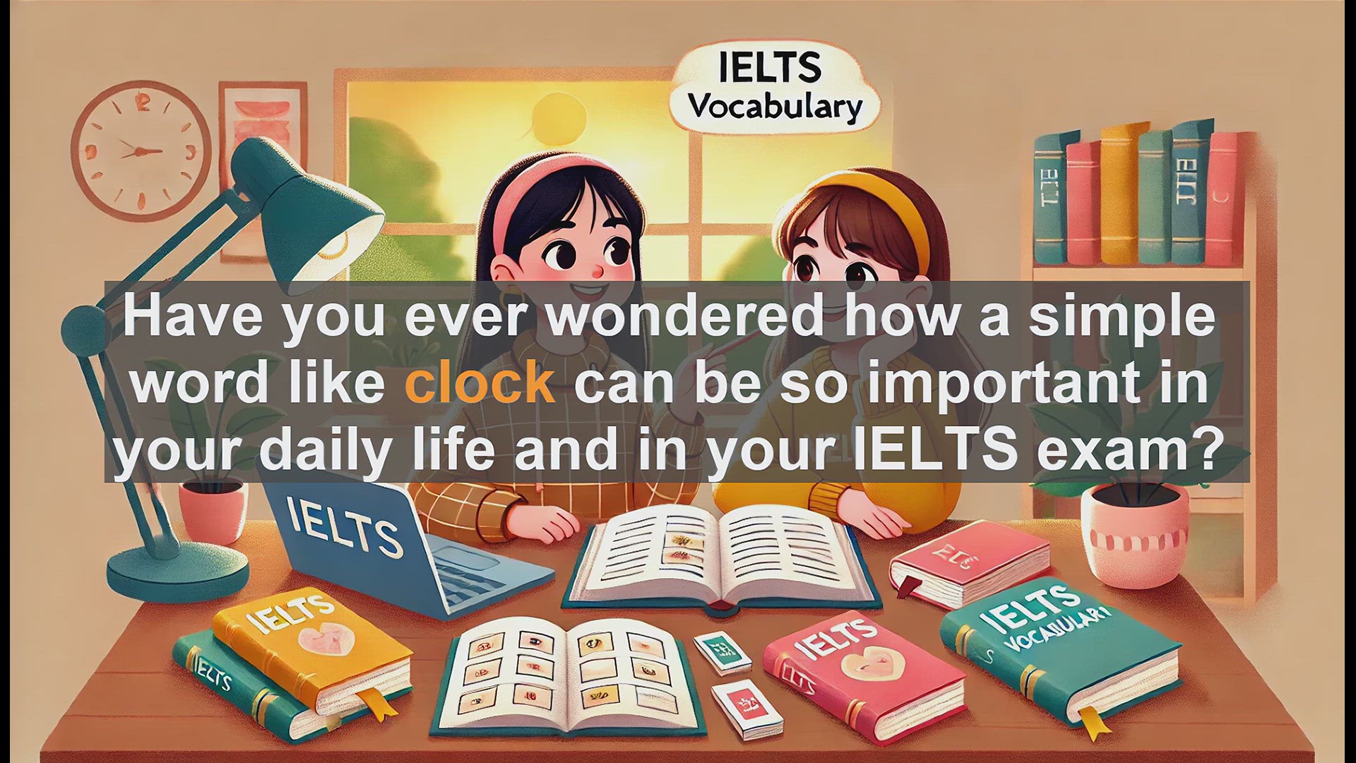 'Video thumbnail for 2500 Must Know IELTS 5.5 Vocabulary - Mastering the Word 'Clock' for IELTS Success'