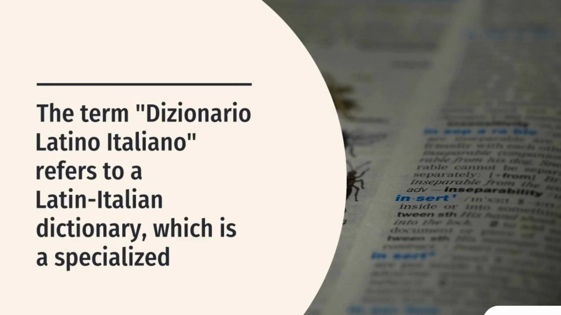 Video thumbnail for Dizionario Latino Italiano