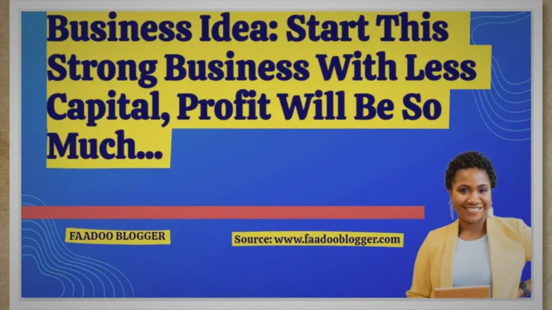 Video thumbnail for Business Idea: Start This Strong Business With Less Capital, Profit Will Be So Much