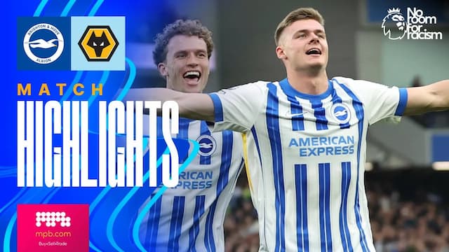 Video thumbnail for HIGHLIGHTS | Brighton v Wolves | Premier League