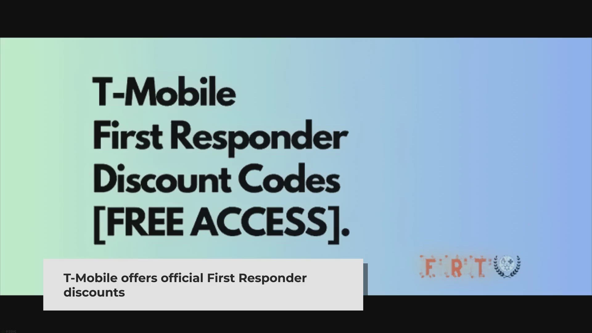 Video thumbnail for T Mobile First Responder Discounts