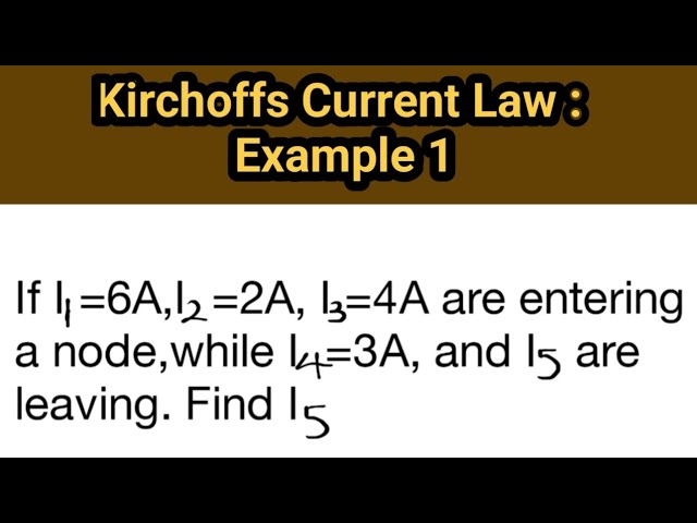 Video thumbnail for Kirchoffs Current Law:(Solved Example; PART 1)#educationfoundationtutorials #kirchoffscurrentlaw