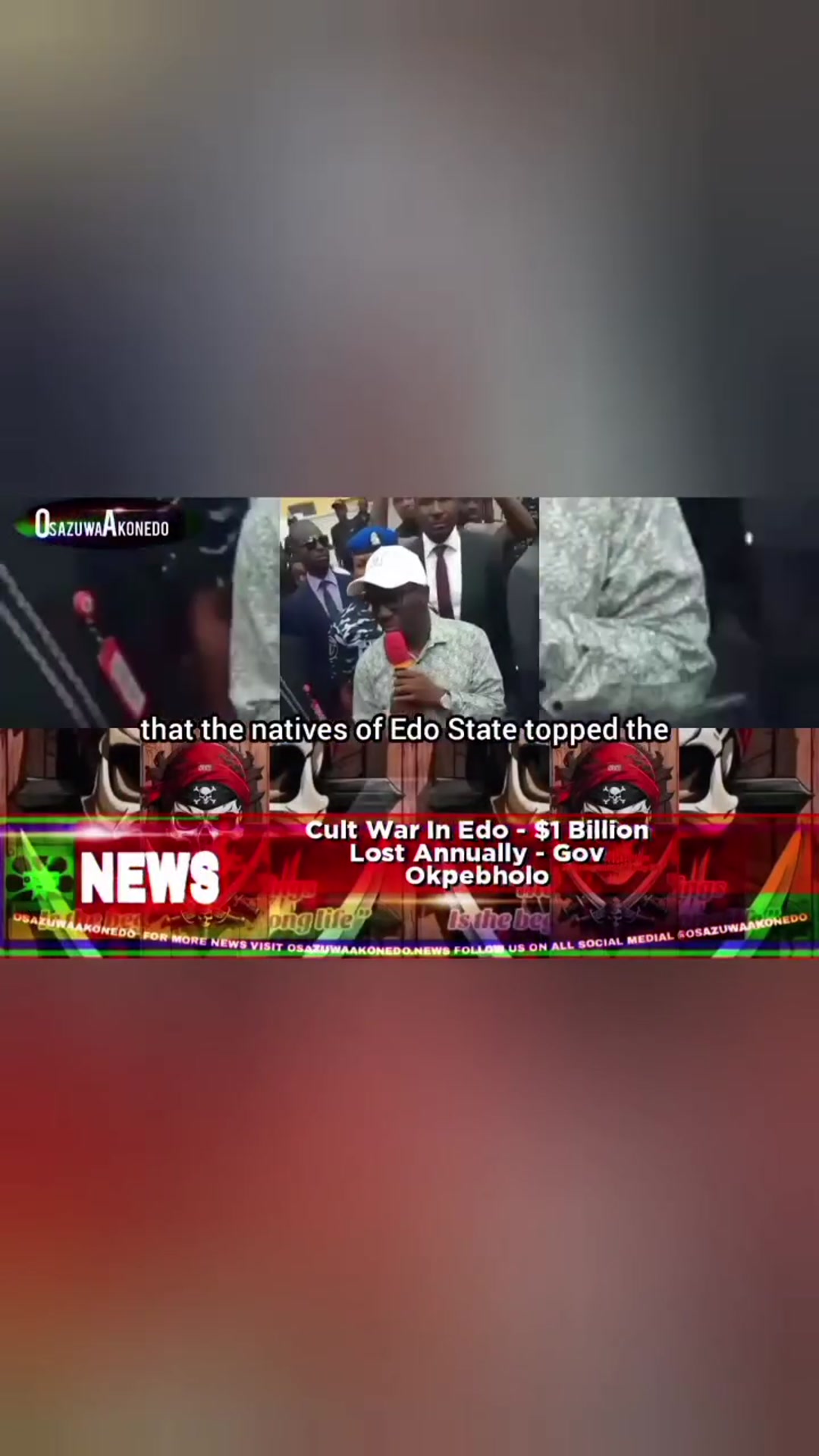 'Video thumbnail for Cult War In Edo - $1 Billion Lost Annually - Gov Okpebholo'