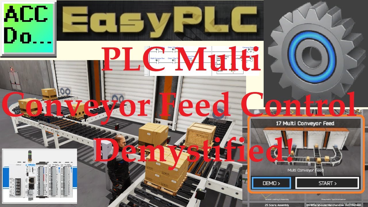 'Video thumbnail for PLC Multi Conveyor Feed Control Demystified!'