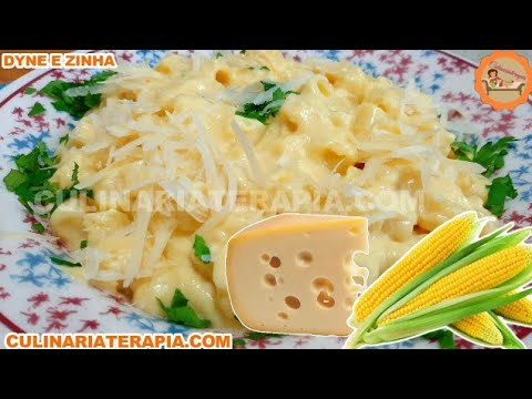 'Video thumbnail for MACARRÃO AO CREME DE MILHO E QUEIJO SUPER CREMOSO - Dyne e Zinha'