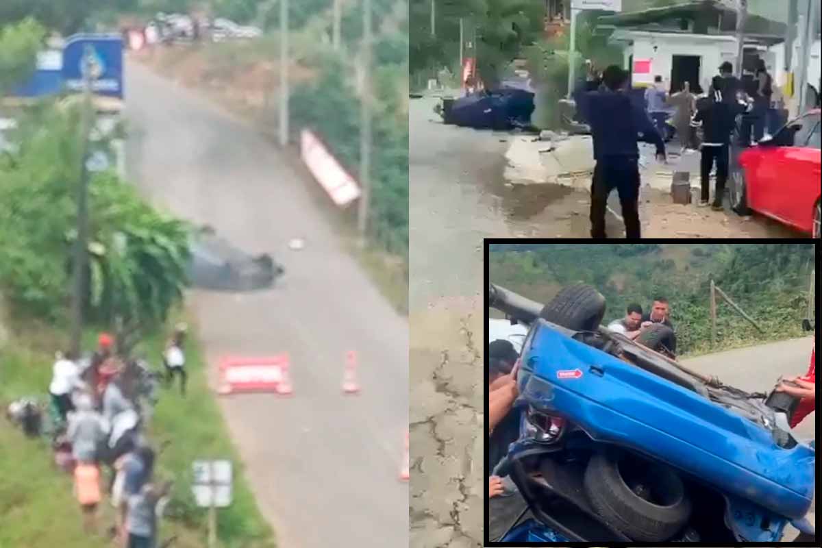 'Video thumbnail for Accidente en carrera Trepadores Quindío en Buenavista'