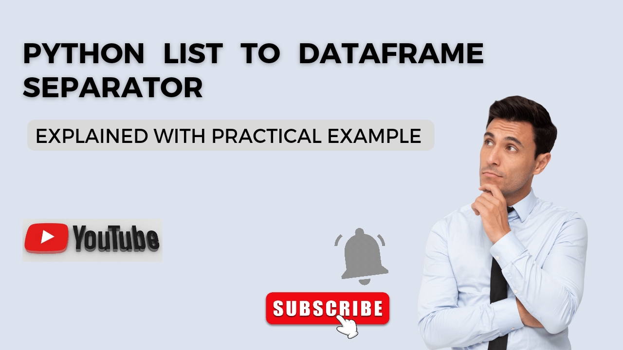 'Video thumbnail for Python List to Dataframe Separator | Python Tutorial'