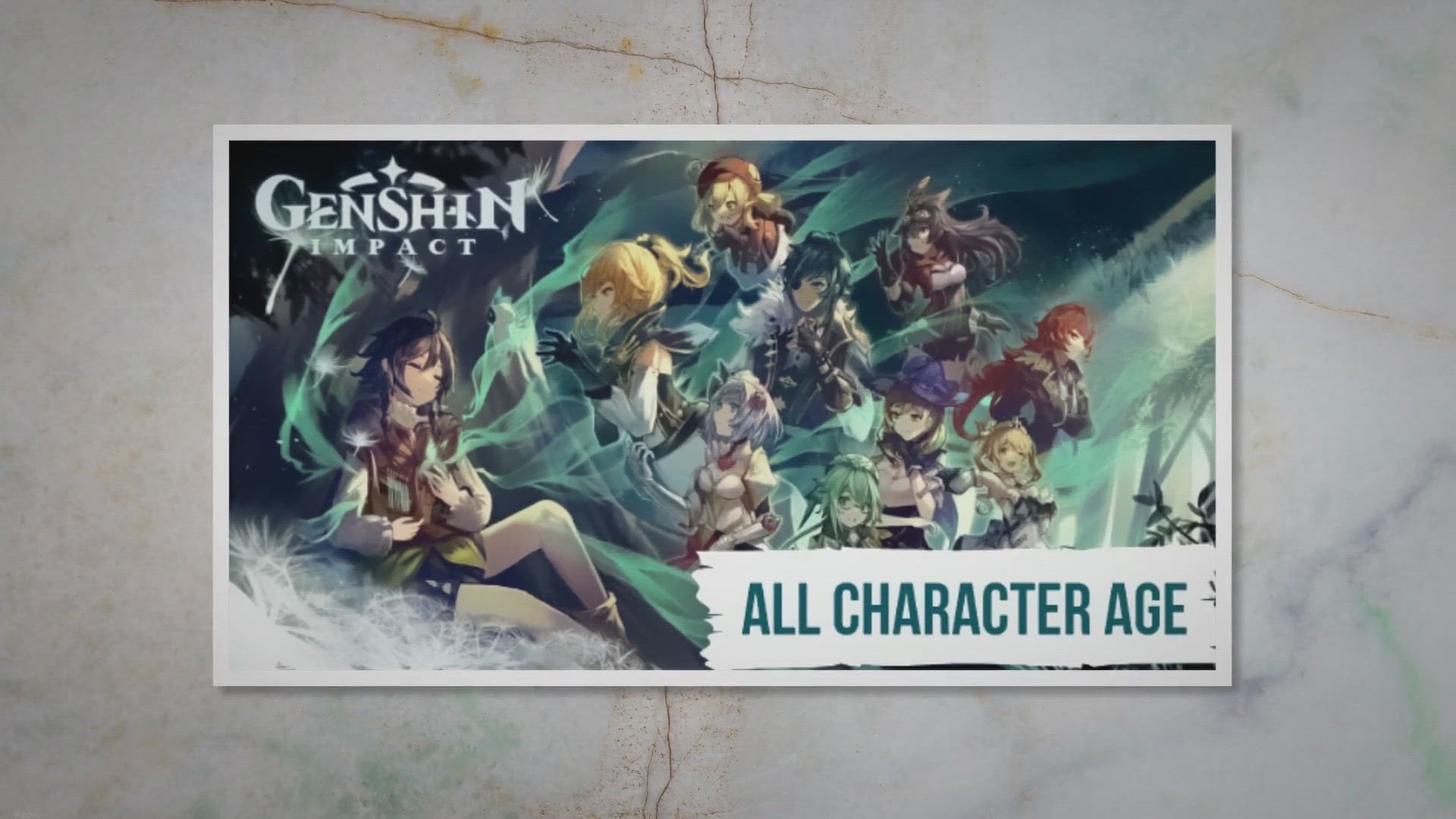 Video thumbnail for Genshin Impact: Some Character Ages + Height