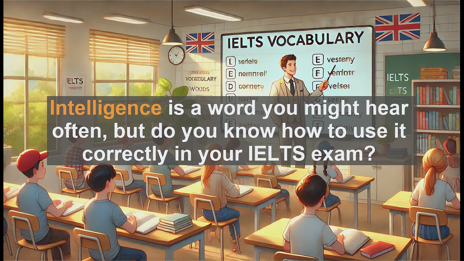 'Video thumbnail for 2500 Must Know IELTS 5.5 Vocabulary - Understanding 'Intelligence' for IELTS: Definition, Usage, and Examples'