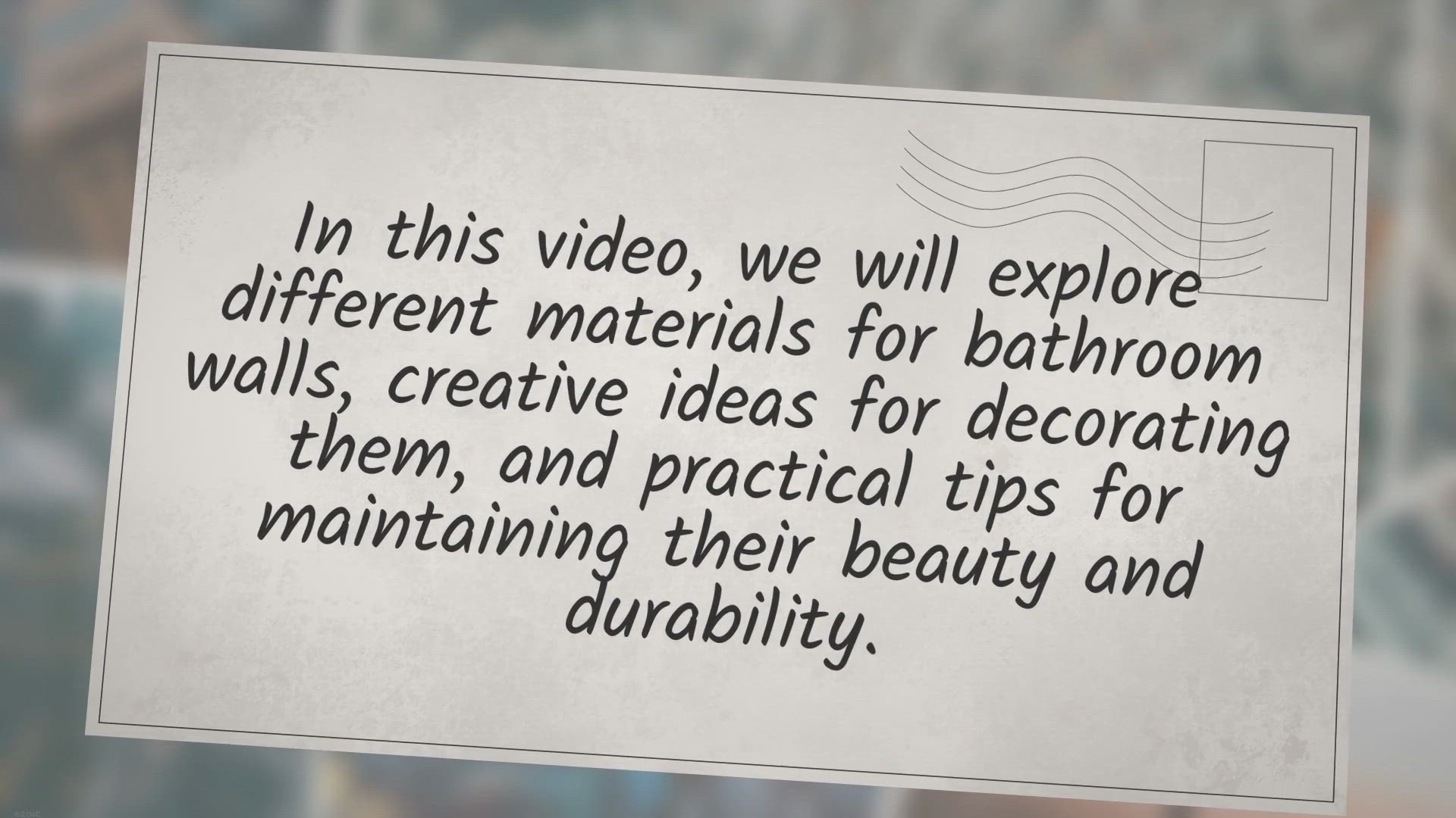 'Video thumbnail for Ideas For Bathroom Walls'