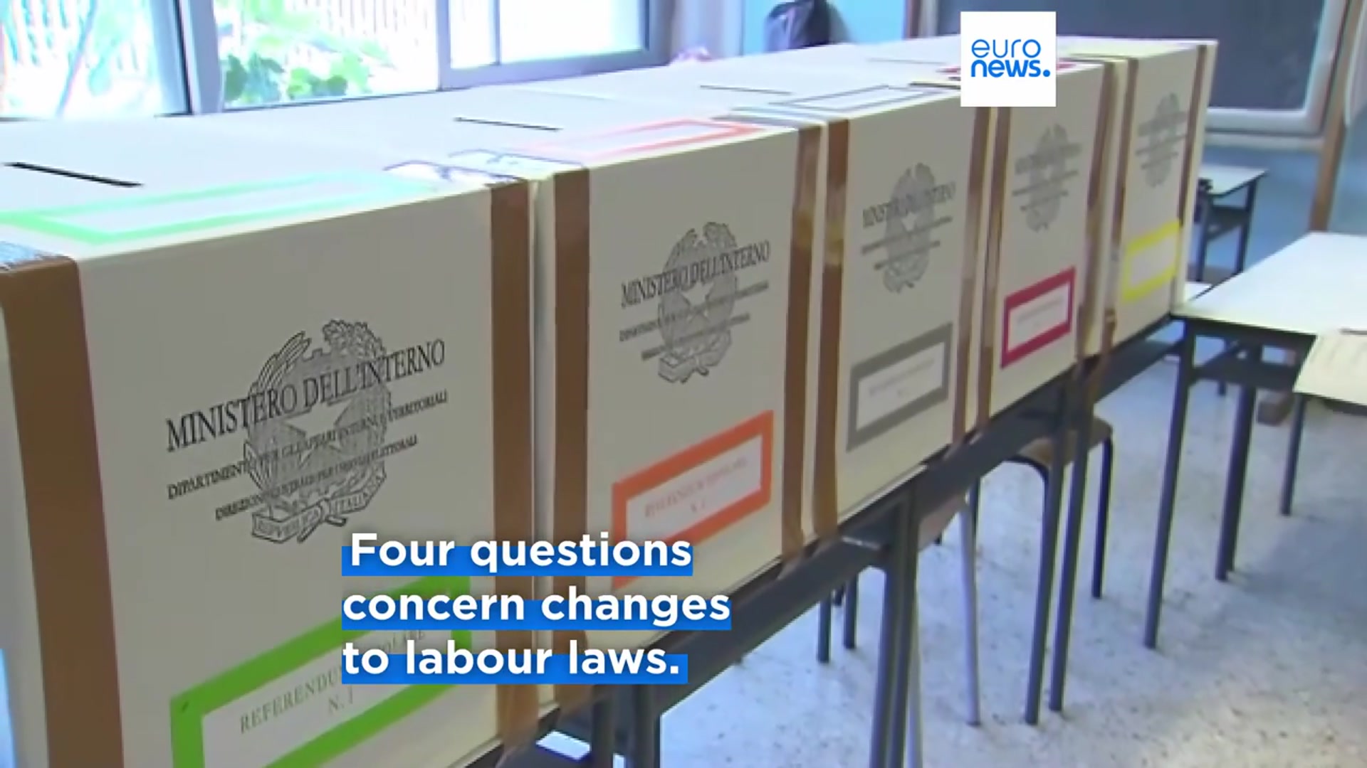 'Video thumbnail for Test for Meloni? Italian labour reform and citizenship referendum under way'