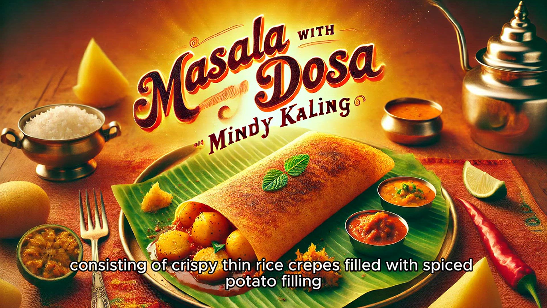 Video thumbnail for Masala Dosa with Mindy Kaling
