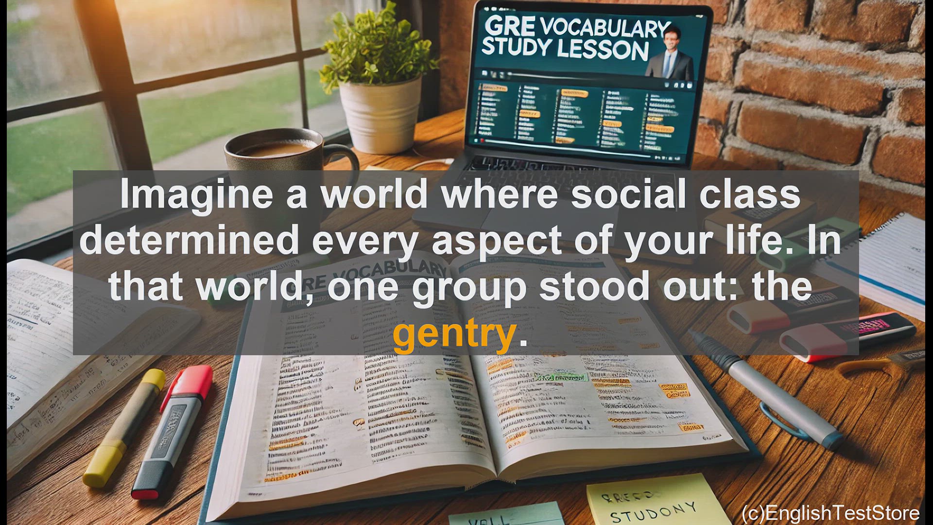 'Video thumbnail for GRE Vocabulary Lesson: Exploring the Gentry - A Glimpse into Social Class and Vocabulary'