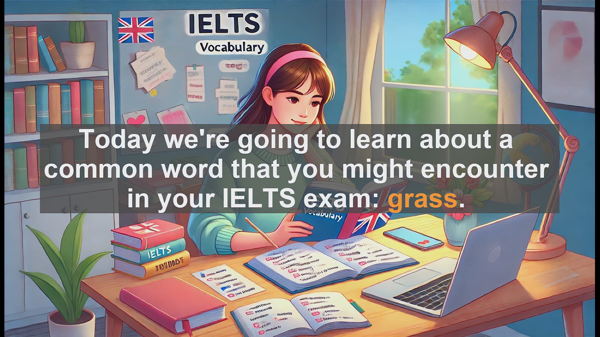 'Video thumbnail for 2500 Must Know IELTS 5.5 Vocabulary - IELTS Vocabulary: Understanding and Using the Word 'Grass''