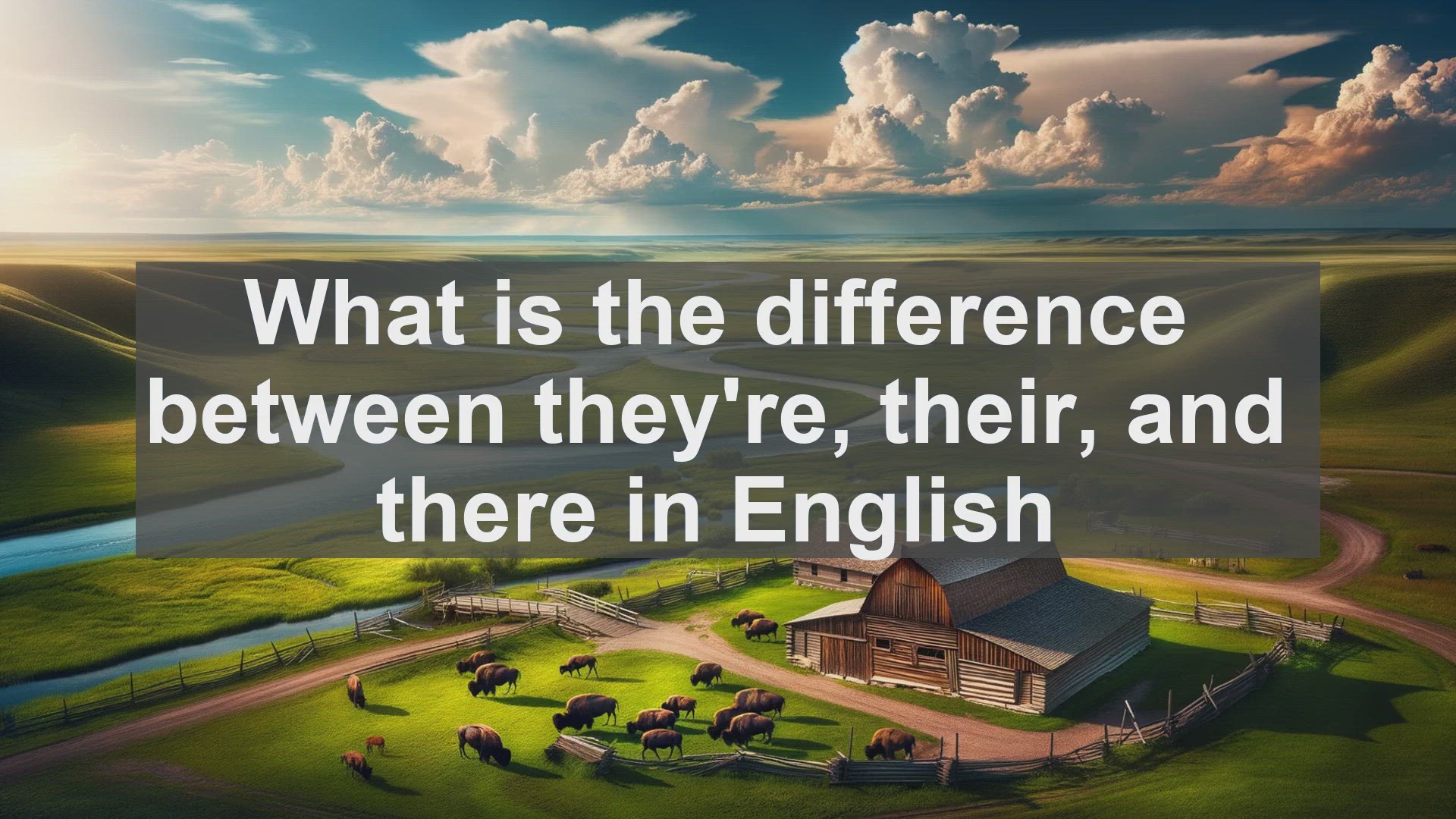 'Video thumbnail for What is the difference between theyre their and there in English?'