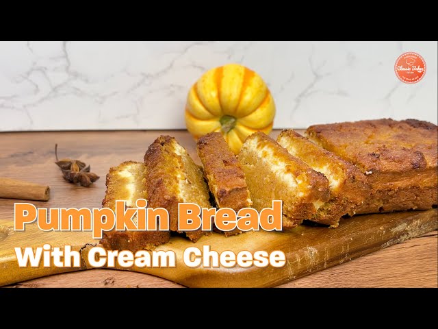 Video thumbnail for Moist Pumpkin Bread with Cream Cheese | Healthy & Delicious