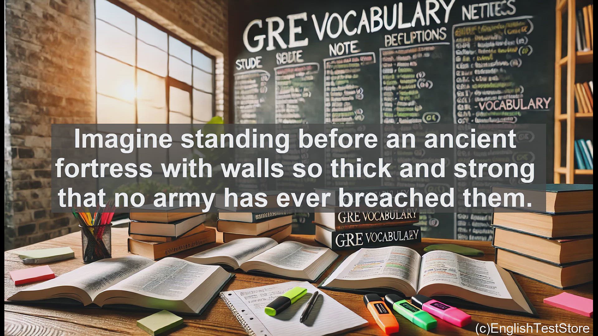 'Video thumbnail for GRE Vocabulary Lesson: Exploring the Powerful Word 'Impenetrable''