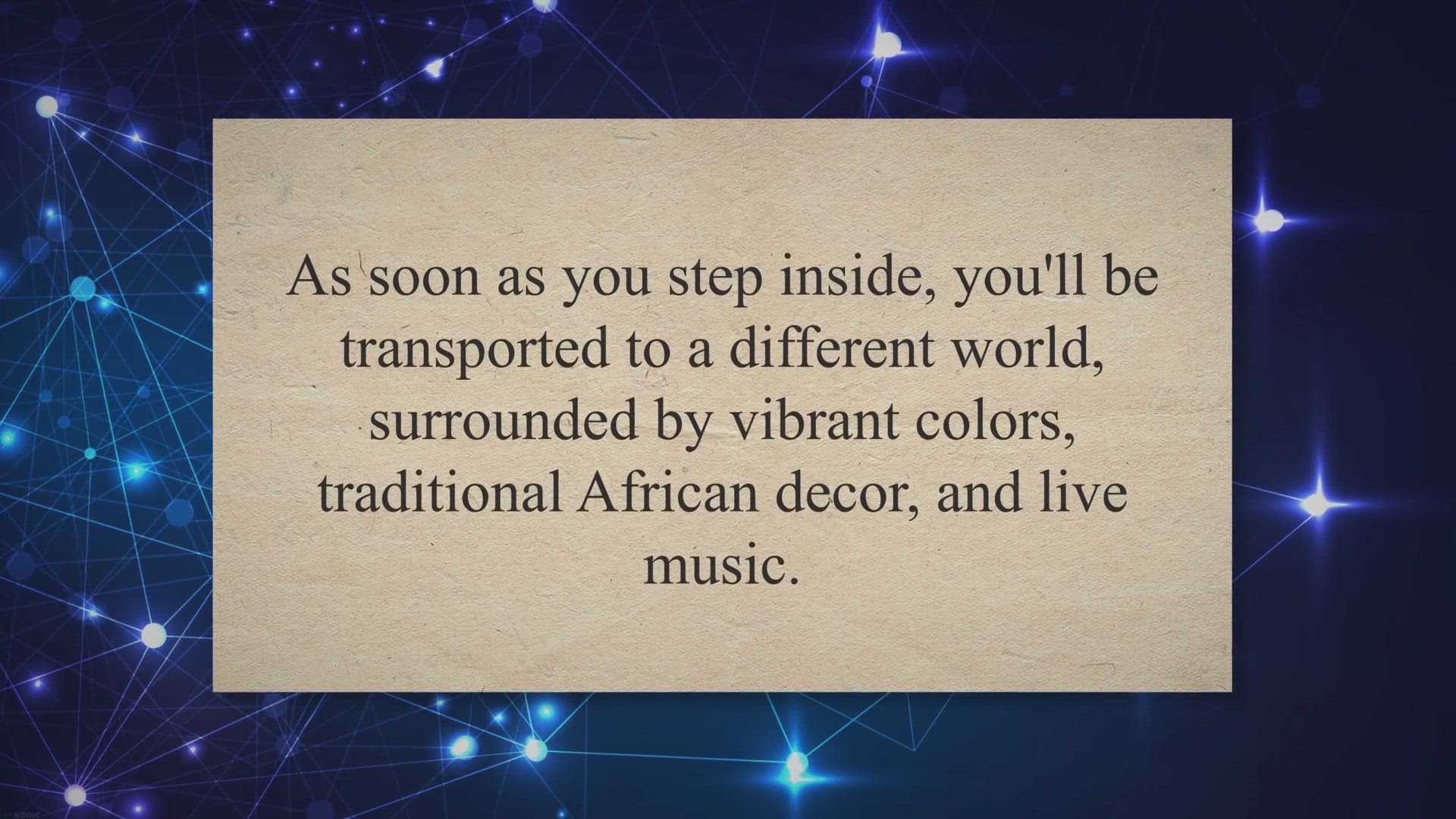Video thumbnail for Afefeyéyé Restaurant and Bar: A Cultural and Culinary Journey Through Nigeria
