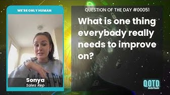 Video thumbnail for Sonya says people need to be kinder to themselves, because it's a tough world out there!