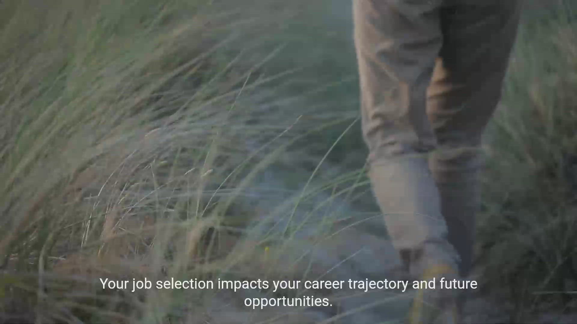'Video thumbnail for The Significance of Job Selection - Making Informed Discission'
