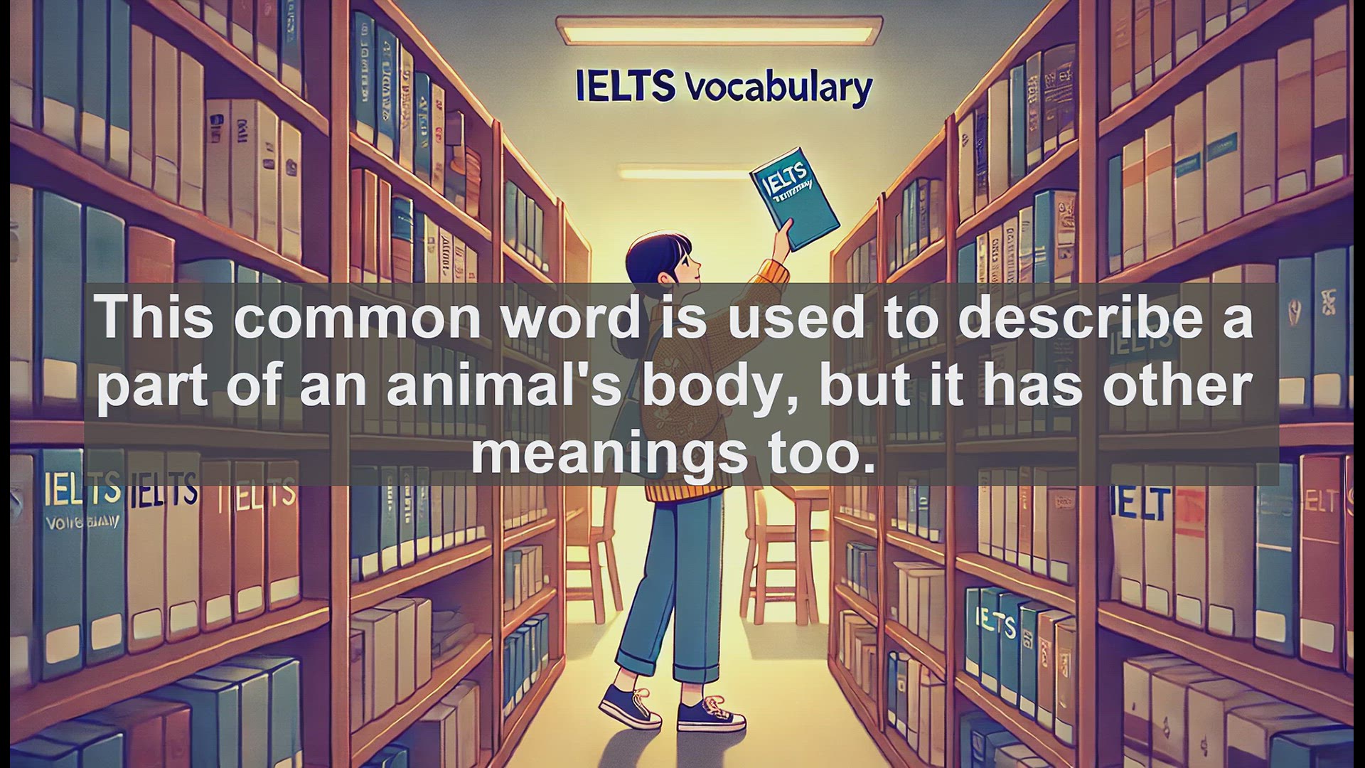 'Video thumbnail for 2500 Must Know IELTS 5.5 Vocabulary - Understanding the Word 'Tail': Meanings and Uses'