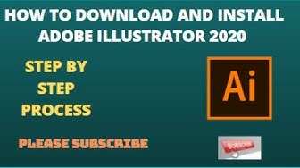 'Video thumbnail for How to download and install adobe illustrator cc 2020'