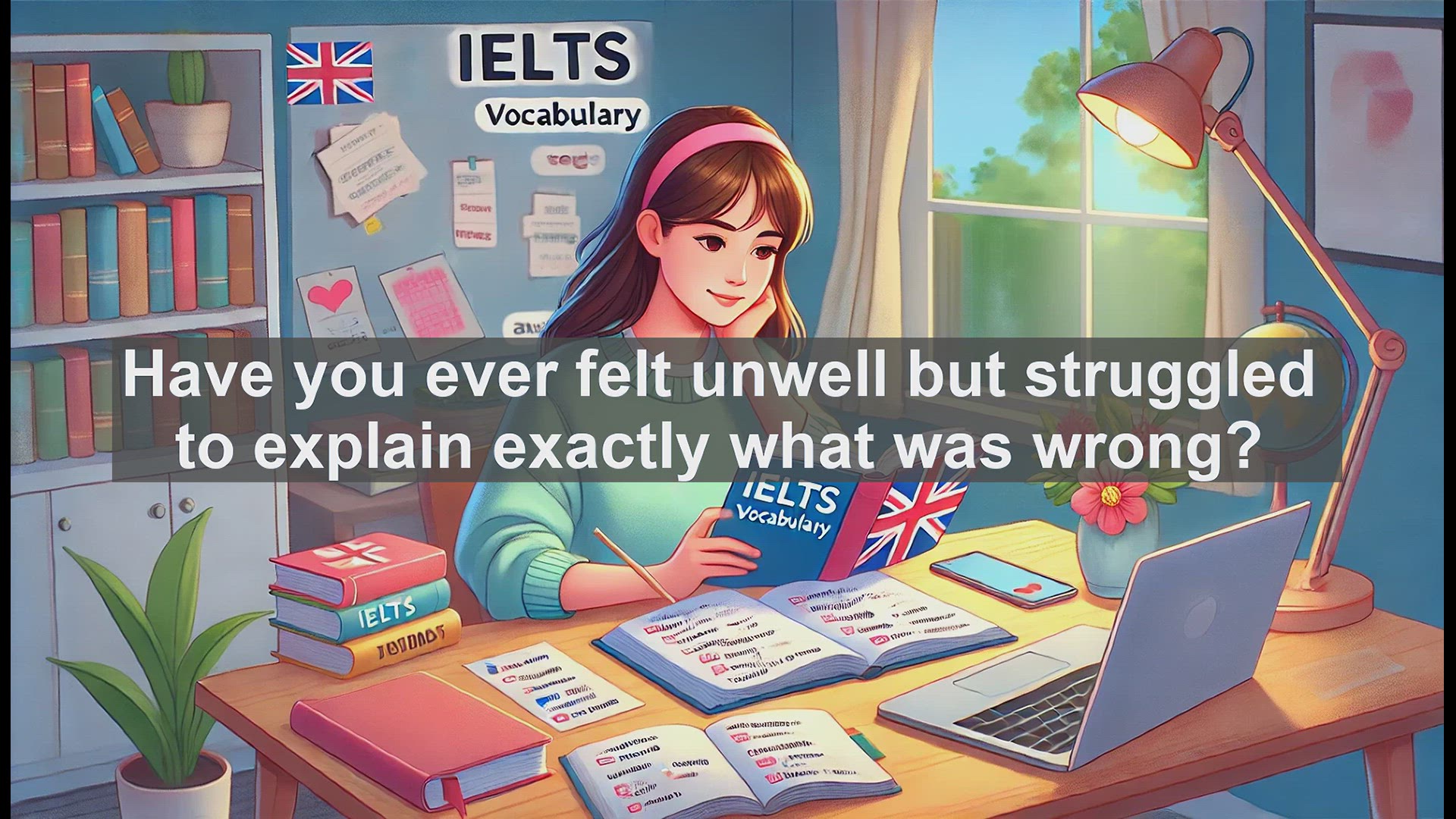 'Video thumbnail for 2500 Must Know IELTS 5.5 Vocabulary - Understanding Symptoms: Key to Describing Health Issues'