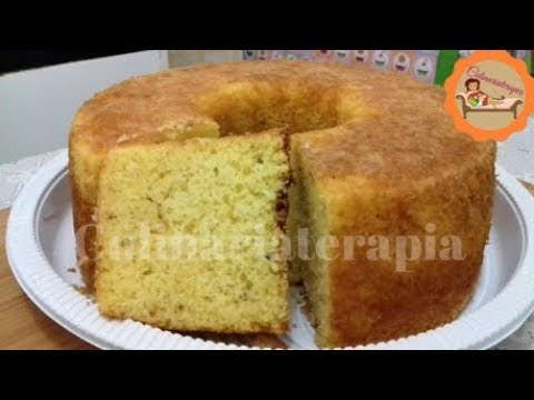 'Video thumbnail for BOLO FOFINHO DE FUBÁ SEM TRIGO - Culinária Terapia por Dyne e Zinha'