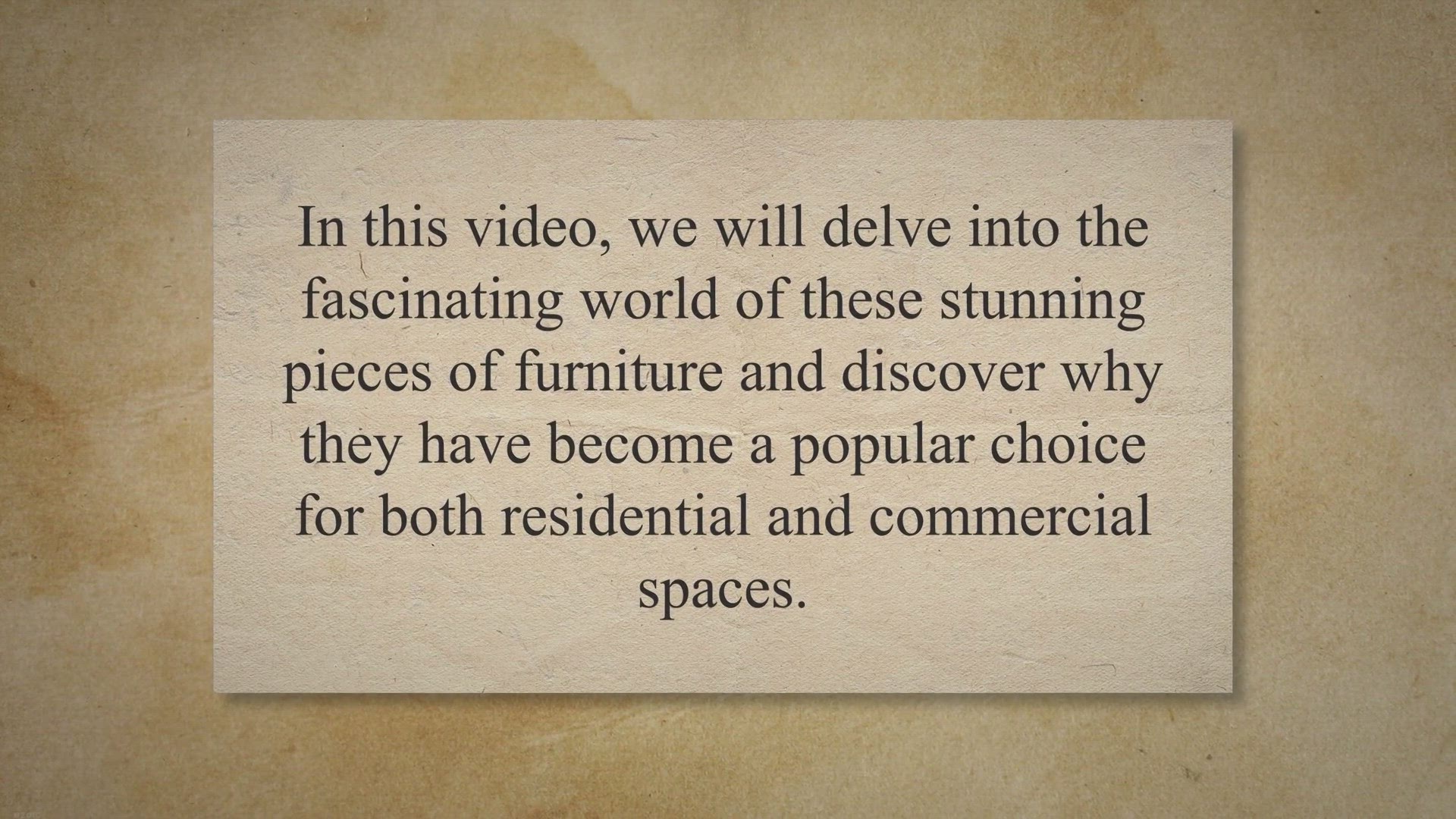 'Video thumbnail for Butcher block table top'