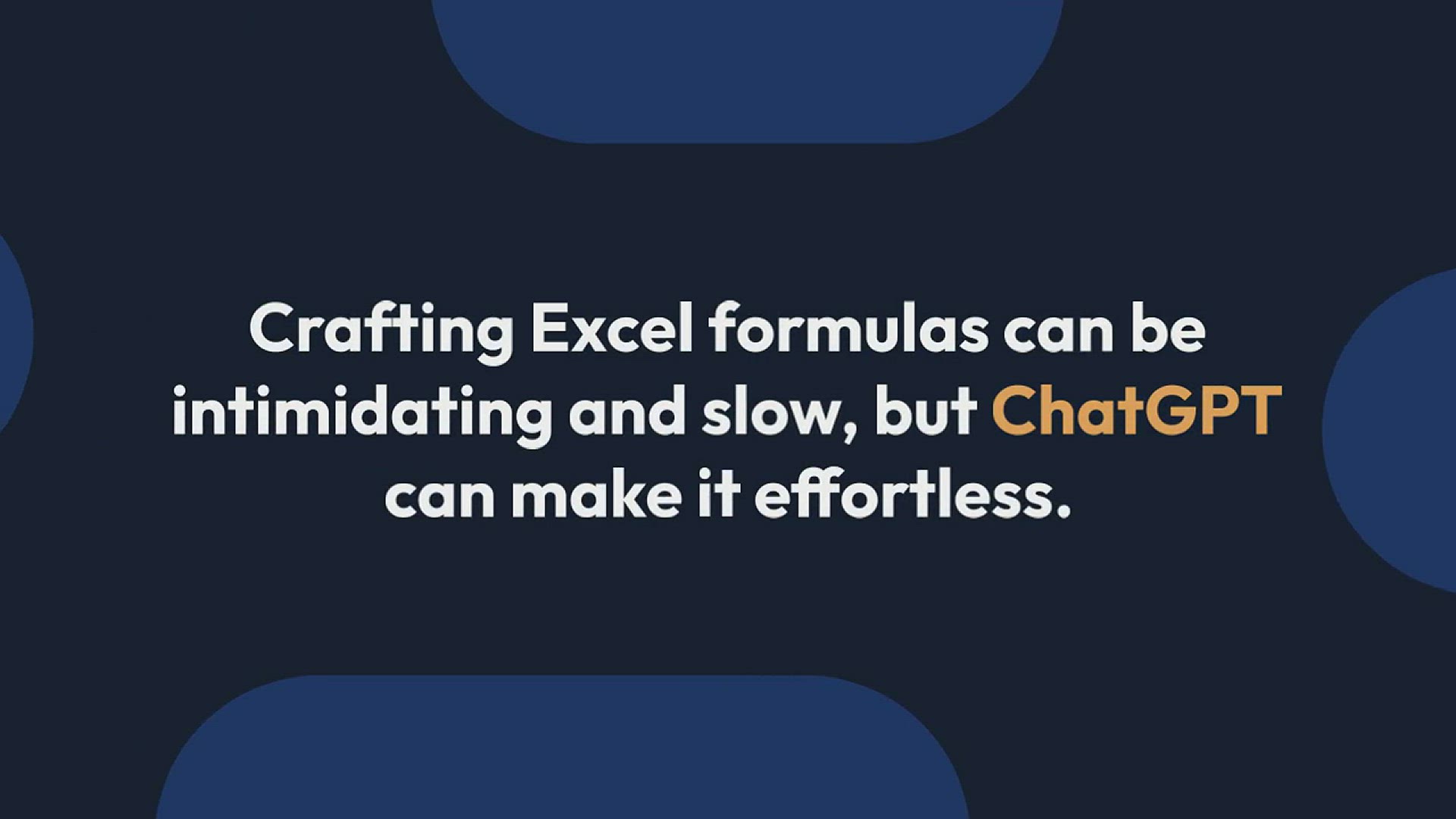 'Video thumbnail for How to Use ChatGPT to Write Excel Formulas?'