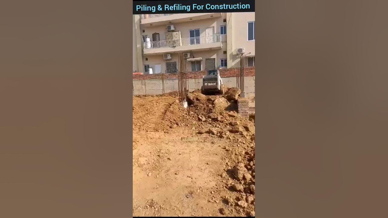 Video thumbnail for Piling & Refiling Process For Construction