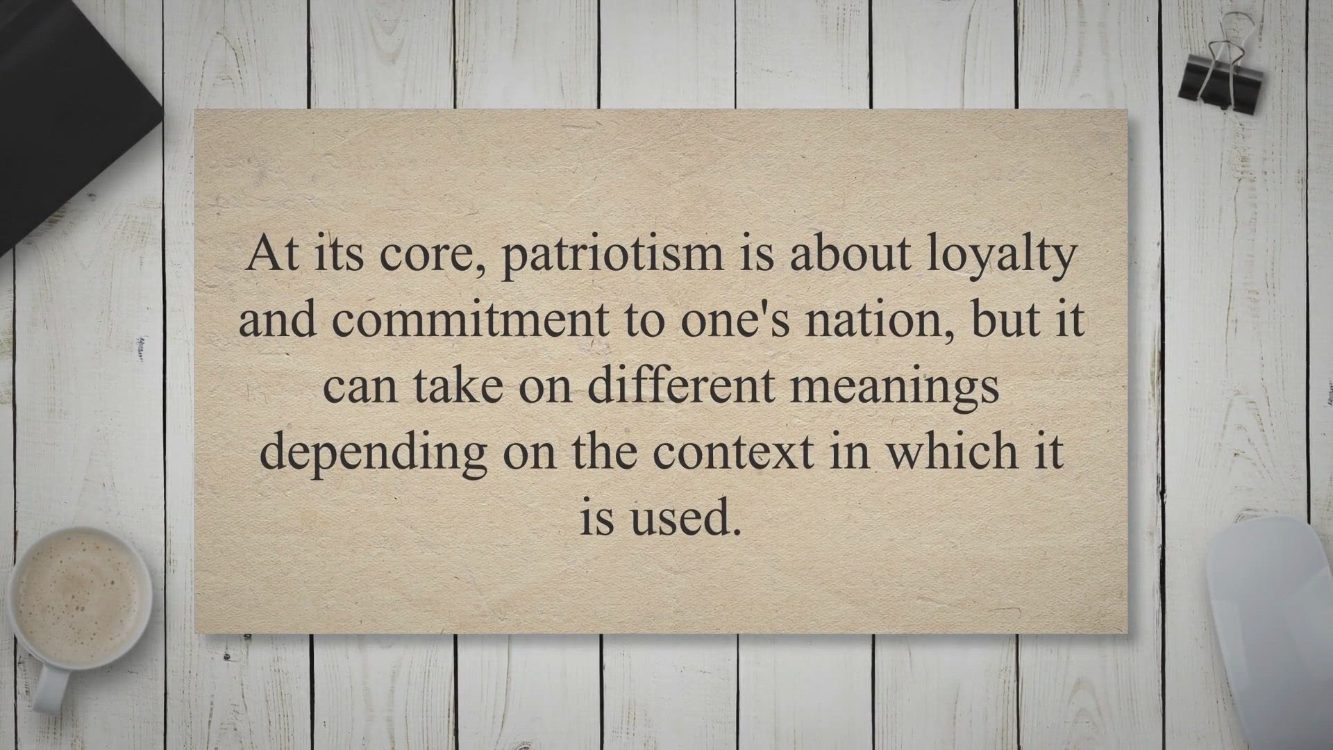 Video thumbnail for The Meaning of Patriotism: Tracing its Evolution and Importance in Today's World