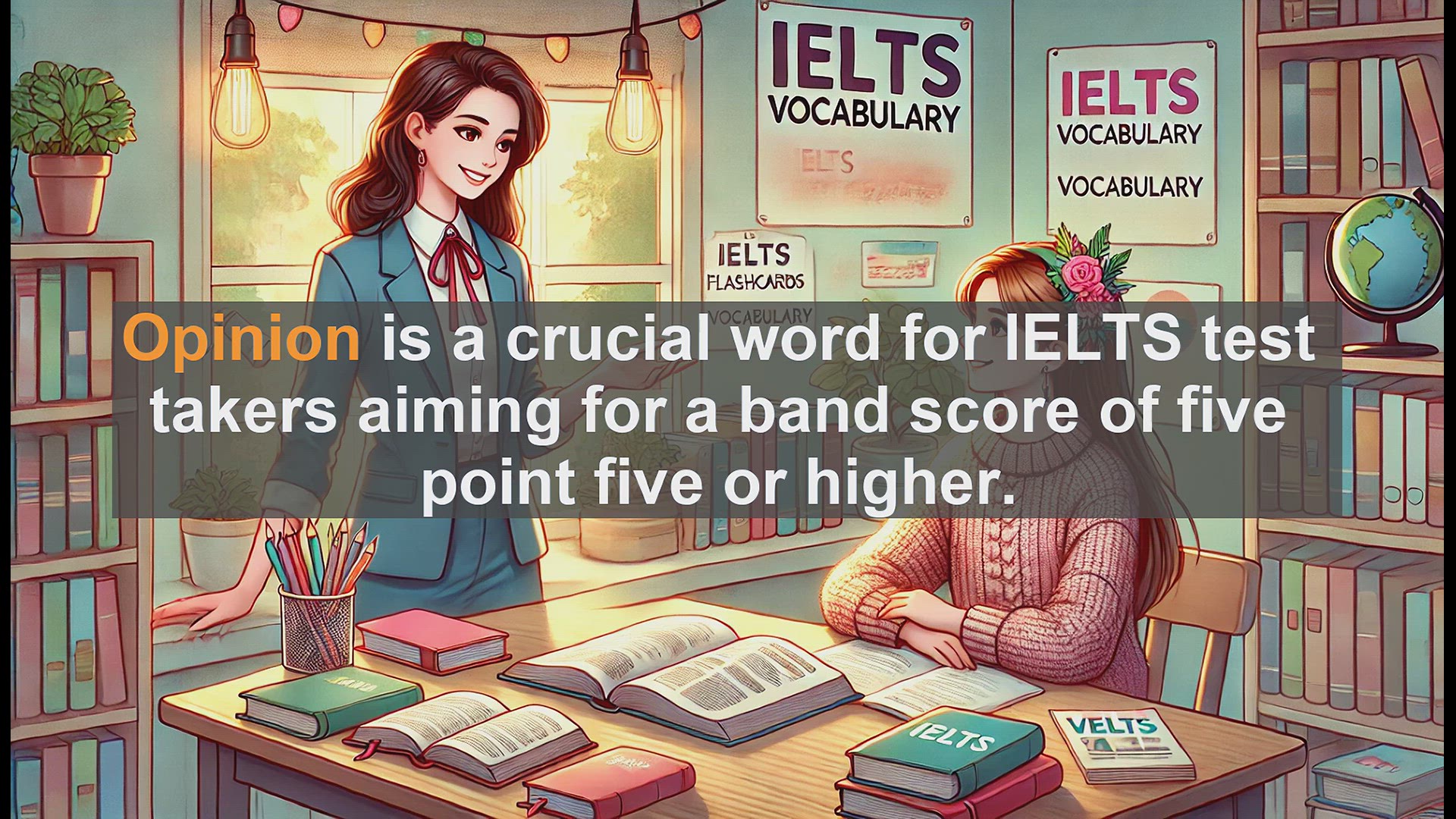 'Video thumbnail for 2500 Must Know IELTS 5.5 Vocabulary - Master the Word 'Opinion' for IELTS Success'