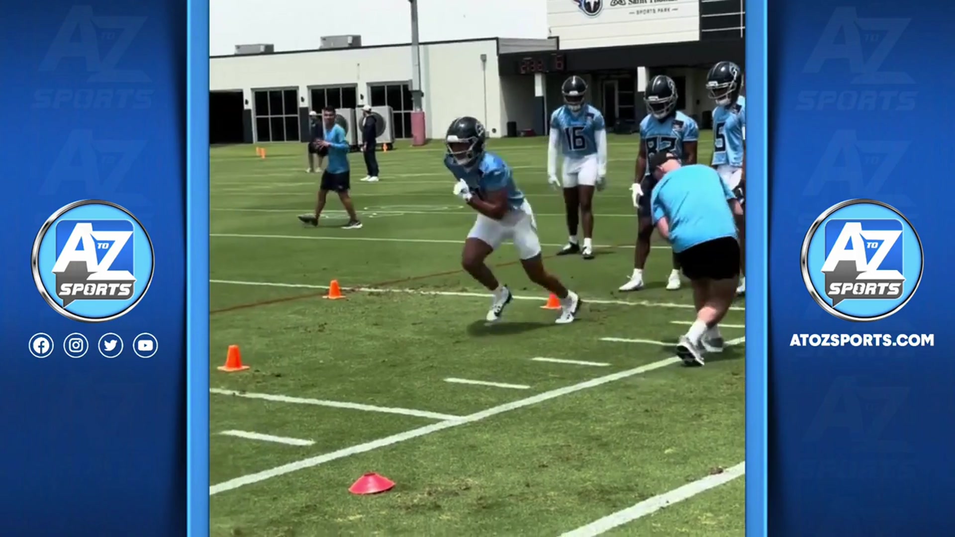 'Video thumbnail for a to z sports nashville: titans minicamp day 1 highlights: zeitler, jeffery simmons, t'vondre sweat'