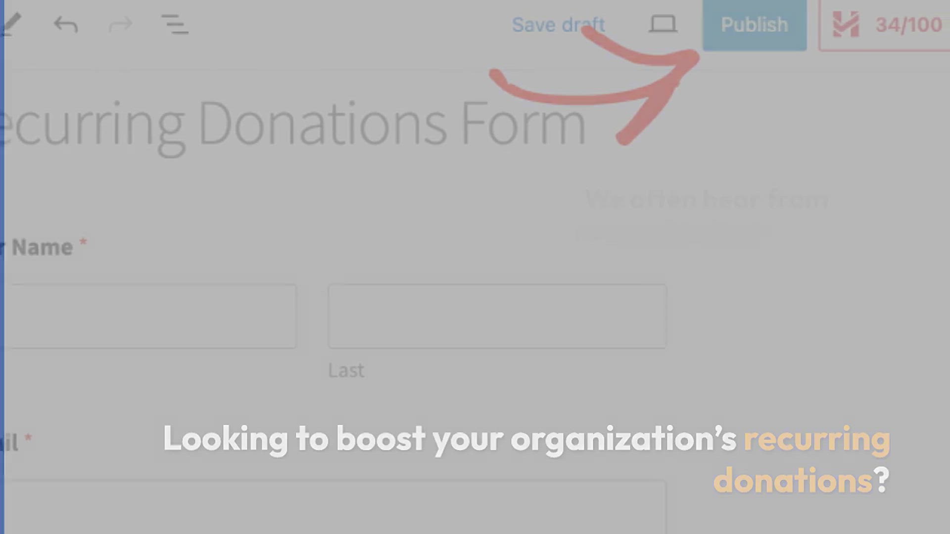 'Video thumbnail for How to Create a Recurring Donation Form in WordPress (Step by Step)'