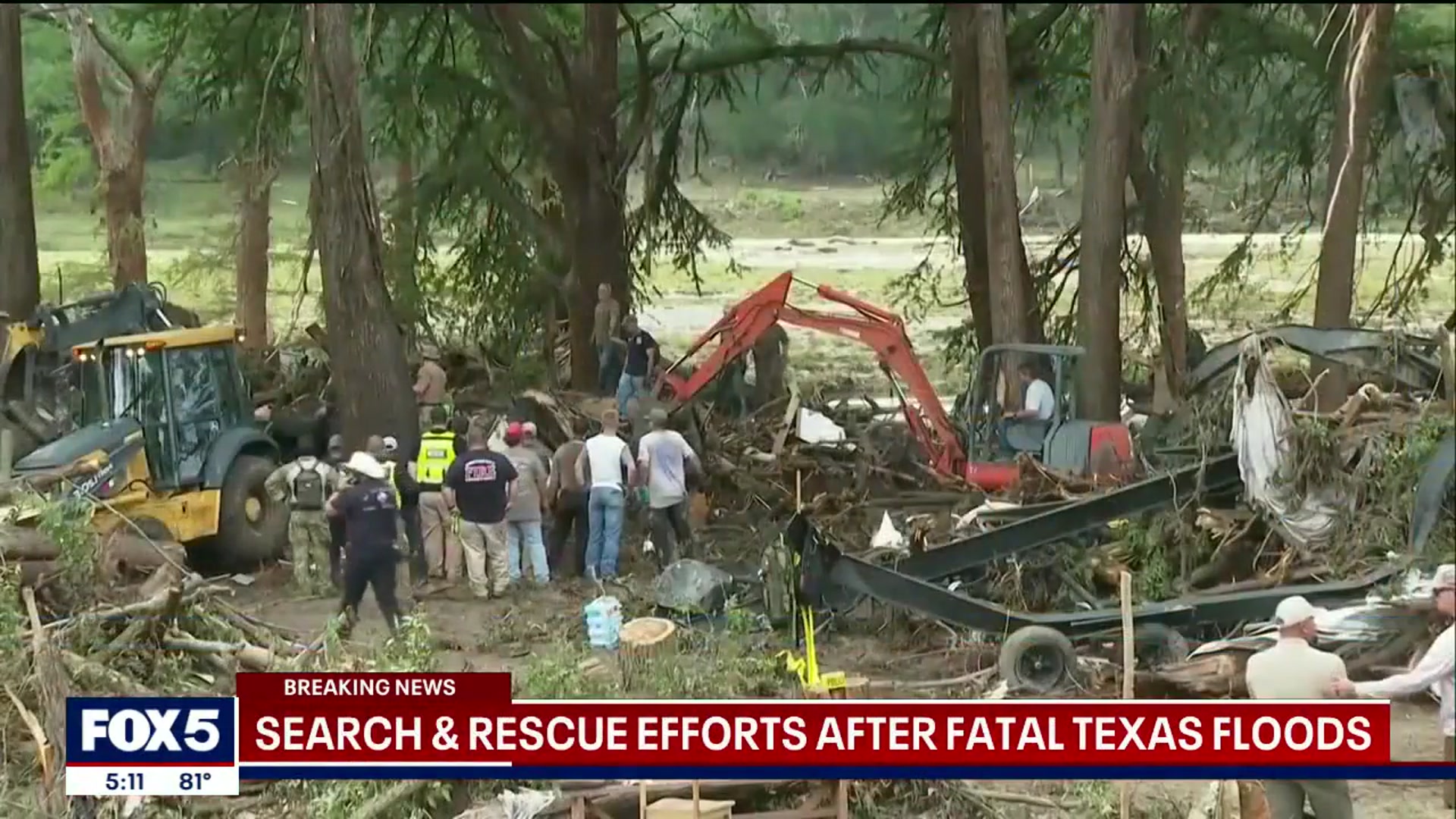 'Video thumbnail for Trump responds as death toll rises in Texas flood tragedy'