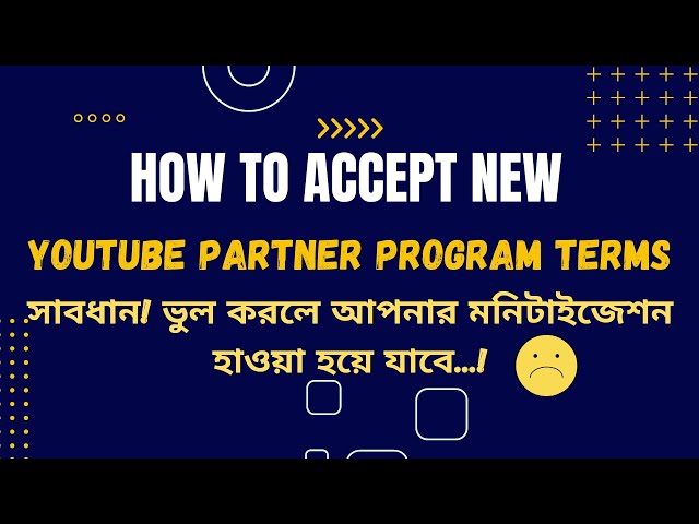 'Video thumbnail for How To Accept New YouTube Partner Program Terms'