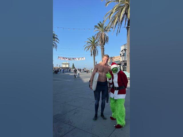 'Video thumbnail for Mr grinch gone surfing #californiasurf #grinch'