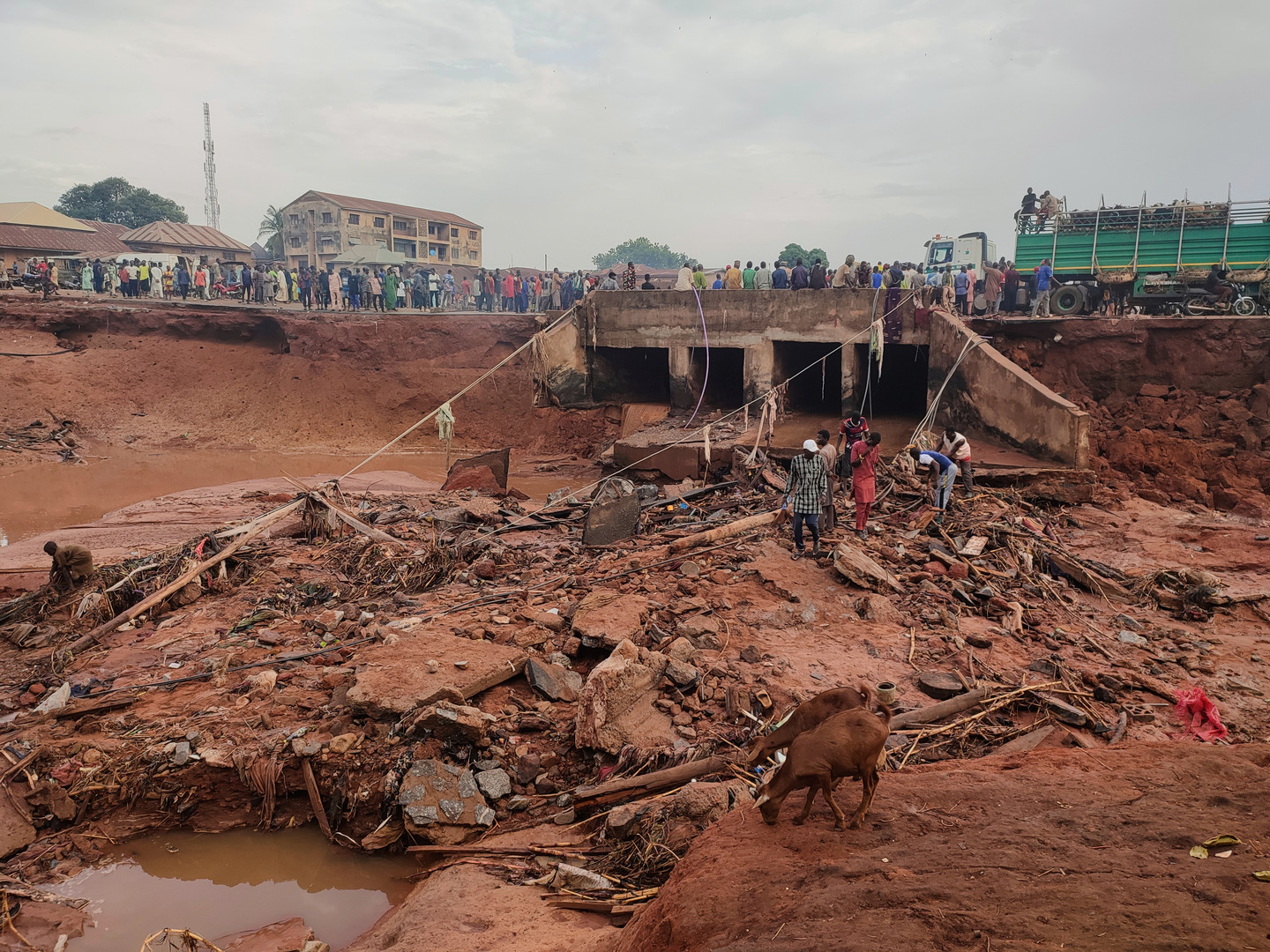 'Video thumbnail for Nigeria flooding disaster: More than 120 people die after unexpected rain'