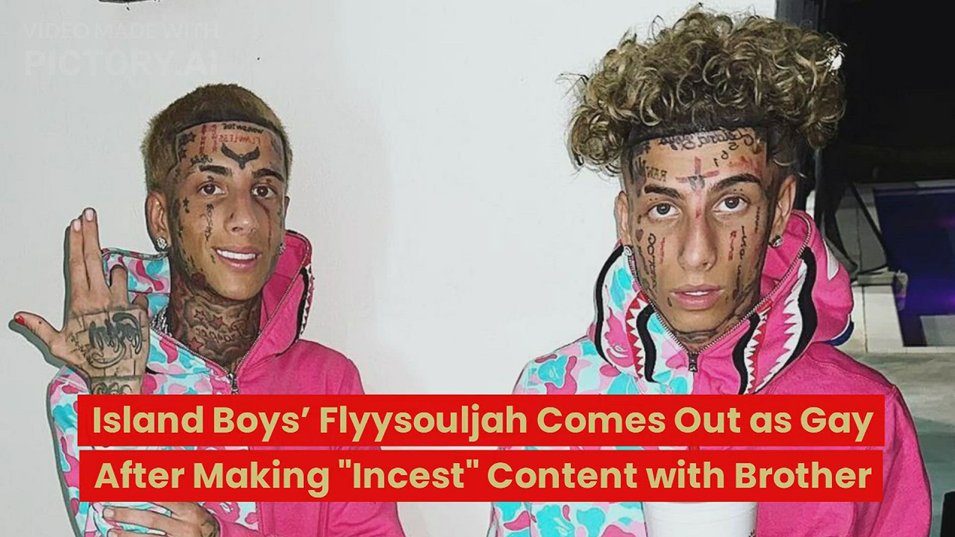'Video thumbnail for Island Boys’ Flyysouljah comes out as gay after making “incest” content with brother'