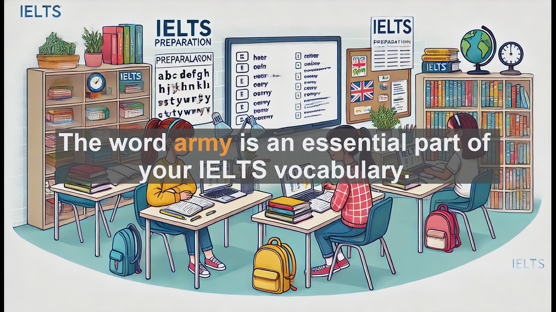 'Video thumbnail for 2500 Must Know IELTS 5.5 Vocabulary - IELTS Vocabulary: Understanding and Using the Word 'Army''