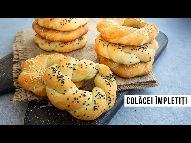 Video thumbnail for Colaci împletiți de post (din aluat de pâine) | Bucate Aromate
