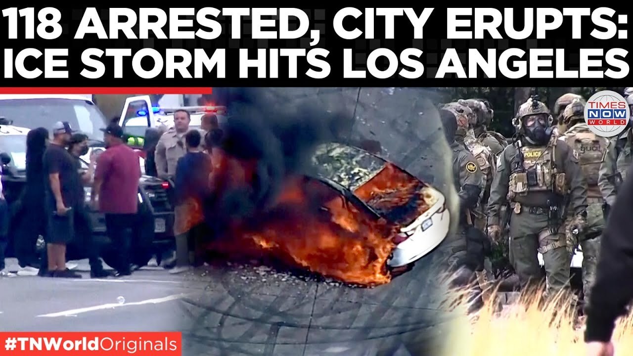'Video thumbnail for Trump Deploys National Guard to LA After ICE Raids Spark Chaos | Times Now World'